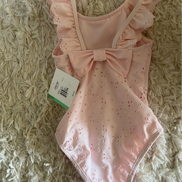 Little Me Light Pink Swim Suit 18 months - Picture 2 of 3